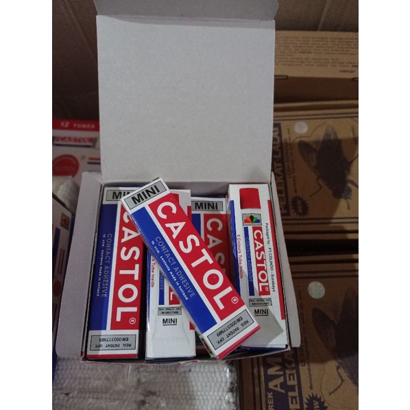 Lem Castol Asli Original Mini Sedang Contact Adhesive 14 ccm 21ccm Sepatu / Lem Karet / Lem Sepatu Sandal