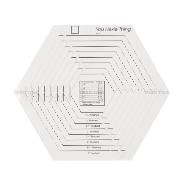 

Jual Penggaris Patchwork Quilting Hexagon Template HM-782 Limited