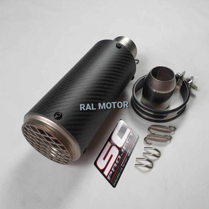 Knalpot Import SC Project CRT Carbon inlet 60 61mm