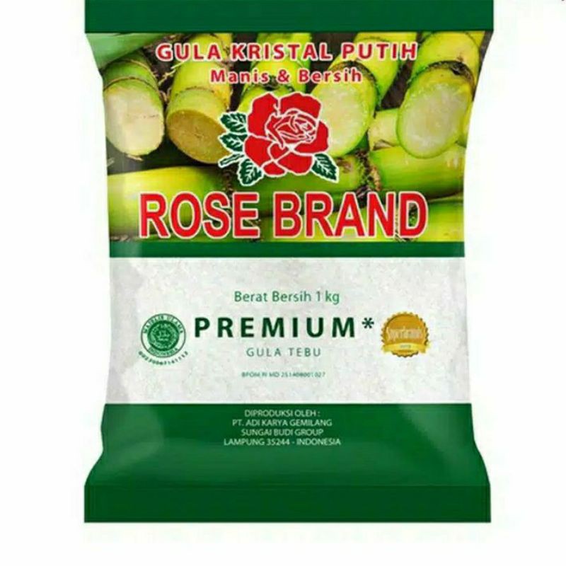 

Gula Pasir 1kg Rose brand