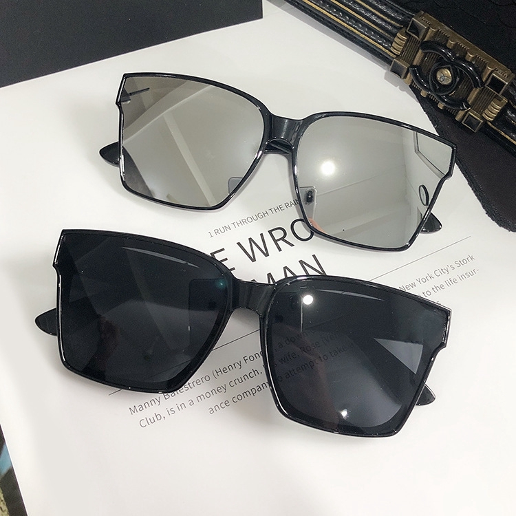 Korean style big frame fashion personality all-match sunglasses for men and women