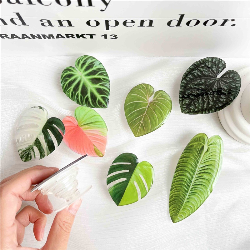Stand Holder Hp Universal Bentuk Daun Anti slip