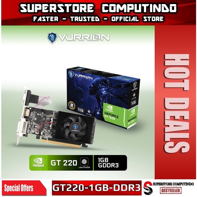 VGA NVIDIA VURRION GT 220 / GT220 LP 1GB DDR3