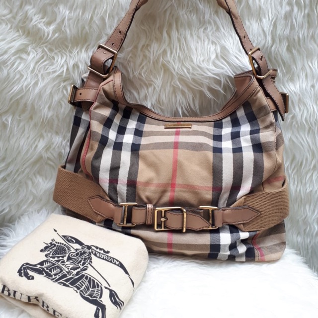Preloved tas Burberry Hobo authentic