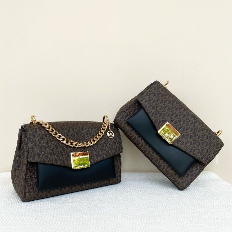 mk lita medium sign brown black