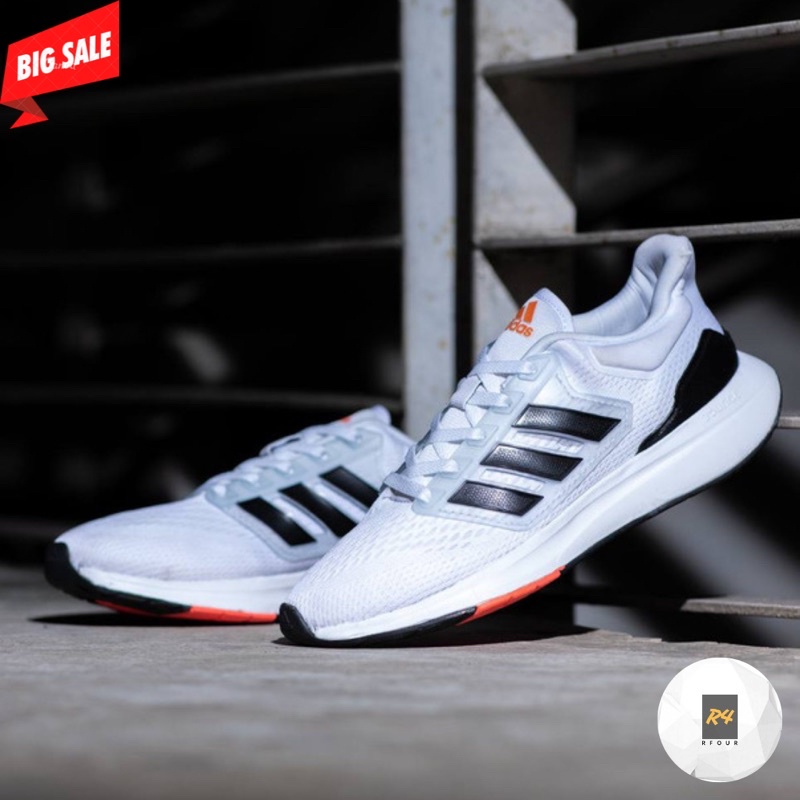 ADIDAS EQT21 WHITE BLACK SOLE ORANGE ORIGINAL 100% BNWB | SEPATU ADIDAS ORIGINAL