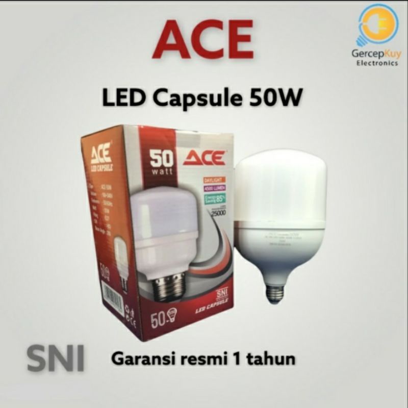 Lampu LED Capsule ACE 50 Watt Putih E27