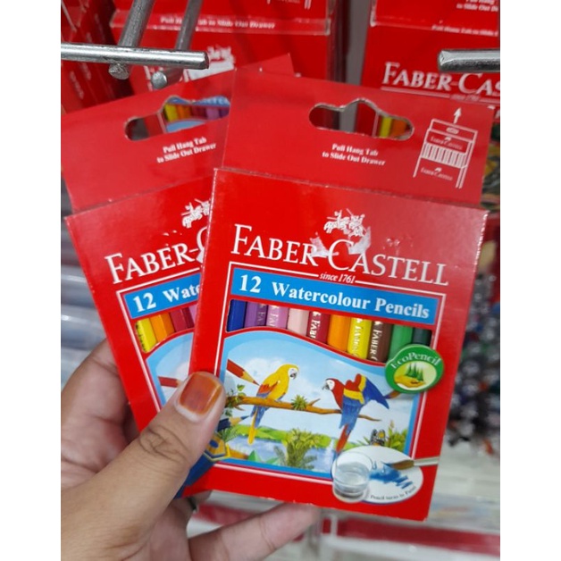 

PENSIL WARNA FABER CASTELL WATERCOLOUR ISI 12 WARNA PENDEK | PENSIL WARNA WATERCOLOUR | FABER CASTELL 12 WARNA