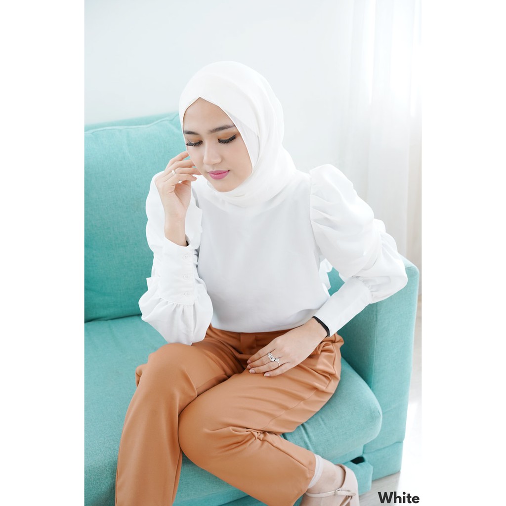 Atasan PUFF BASICLY colour import blouse wanita