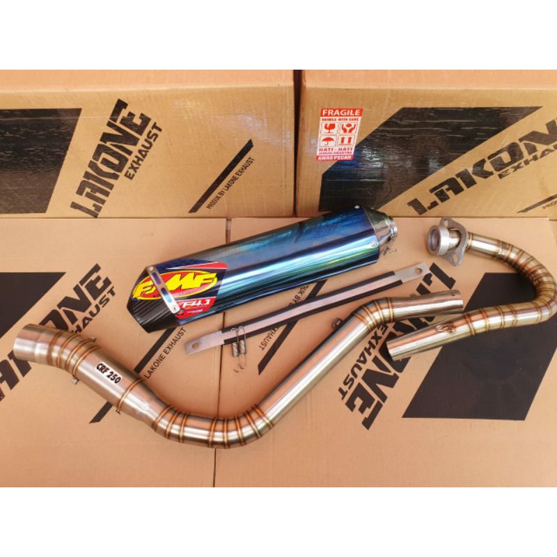 KNALPOT RACING FMF BLUE FULLSYSTEM KLX 250 DTRACKER 250 CRF 230 250 RALLY 230 230R