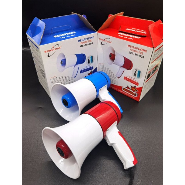 Hand Megaphone Portable dengan Batterai, Pengeras Suara Portable Genggam Tangan, 15watt jangkauan 500meter