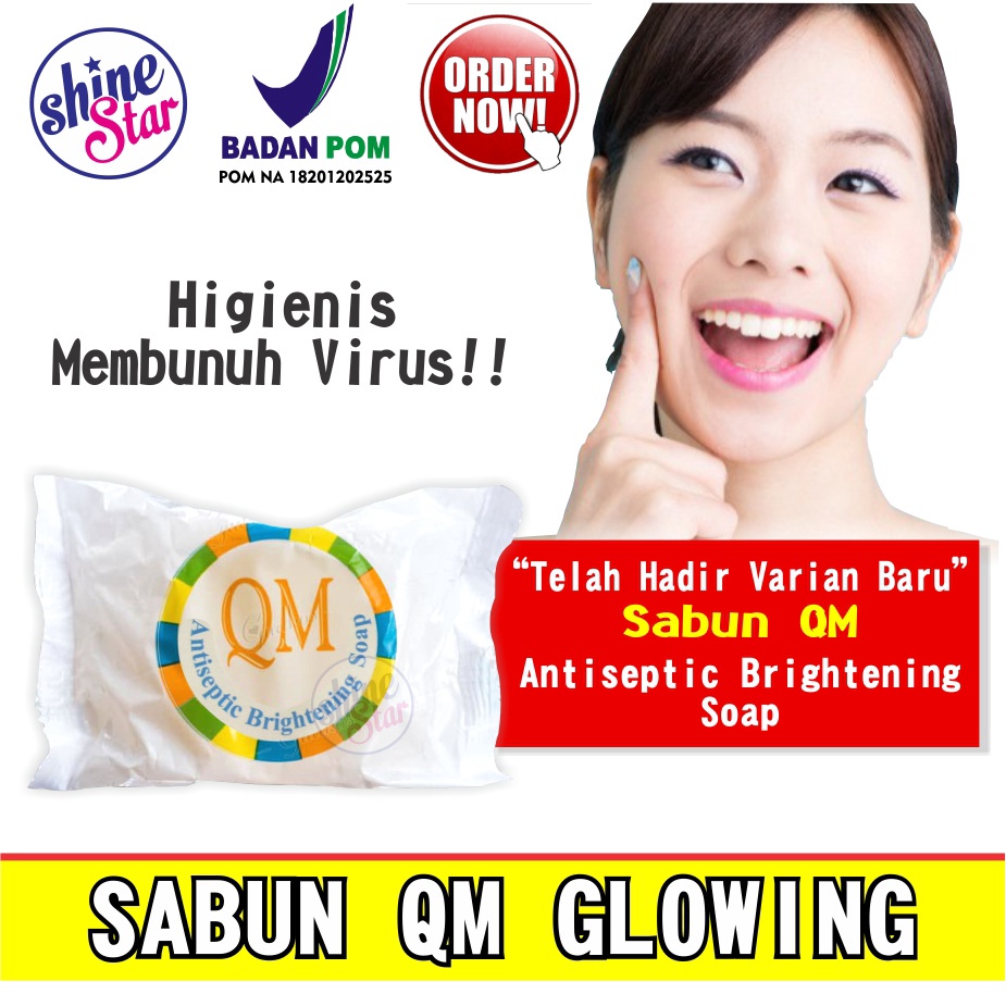 SHINE STAR - SABUN QM BPOM - SABUN QM ANTISEPTIC SOAP /SABUN ANTISEPTIK GATAL GATAL