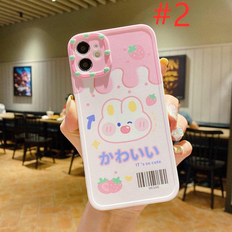 Lovely ICE Bunny &amp; Bear Soft Case OPPO A53 A33 A31 A5 A9 2020 A16 A54 A55 A74 A15 A15S A3S A52 A92 A57 A39 F1S F9 Pro A7 A5S A12 A11K F11 K3 K5 Reno 4 5 F 6 Realme C1 X XT Casing VIVO Y11 Y12 Y12i Y15 Y17 Y12S Y20 Y20S Y50 Y30 Y30i Y83 Y81 Y91C Y93