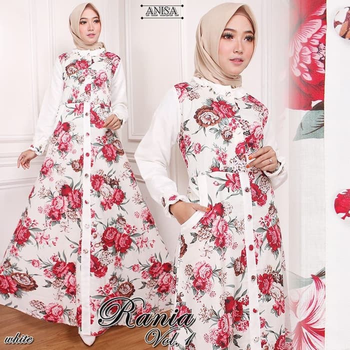 Gamis Muslim Original | Rania Dress | Maxi Syari Original
