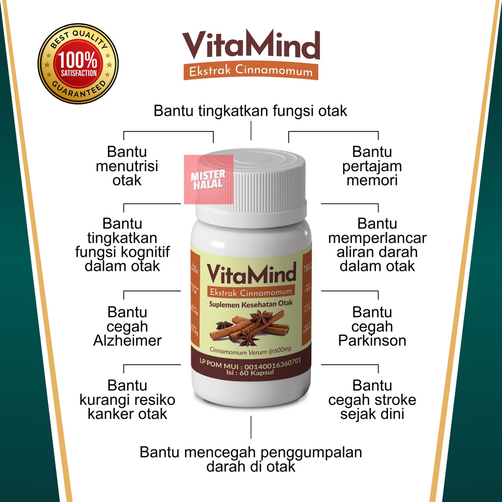 VITAMIND Solusi Masalah Otak, Kejang Kejang, Nutrisi Kecerdasan Otak Anak Obat Pertumbuhan Dan Daya Ingat Otak Anak Anak Remaja Dewasa Obat Herbal