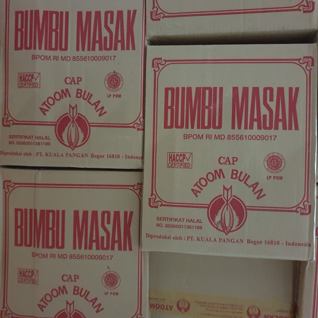 

[Dus] Bumbu Penyedap Rasa Penambah Rasa Bumbu Masak Merk Bumbu Atoom Bulan 50 pack x 20 pcs x 7g - BAB
