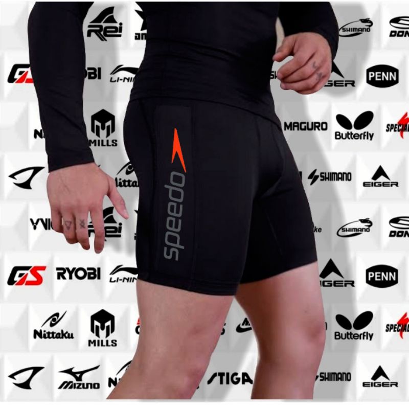 Pakaian celana renang dewasa basic dalaman celana badminton futsal bola voli short compresion pant