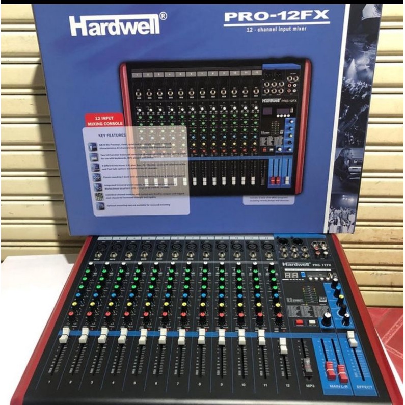 Mixer Audio Mixer 12 Channel HARDWELL PRO-12FX PRO12FX Mixer ORIGINAL