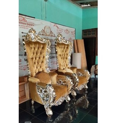 KURSI SYAHRINI SUPER CANTIK / KURSI RAJA MEWAH / KURSI GOLD / KURSI SULTAN MEWAH / KURSI SYAHRINI