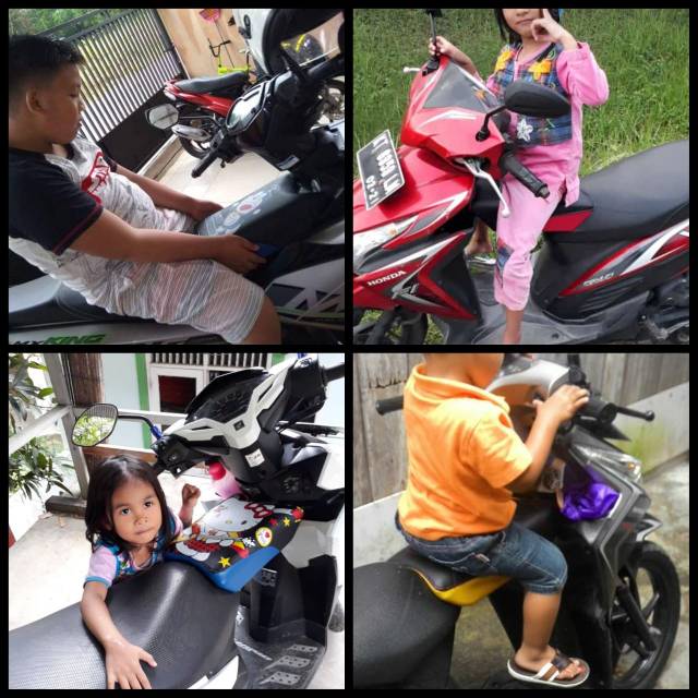 Boncengan anak / tempat duduk anak di motor / goncengan anak karakter lucu / jok anak karakter