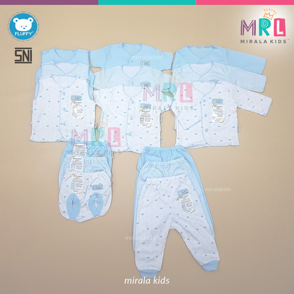 Fluffy Paket Newborn SNI - Biru Blue Series