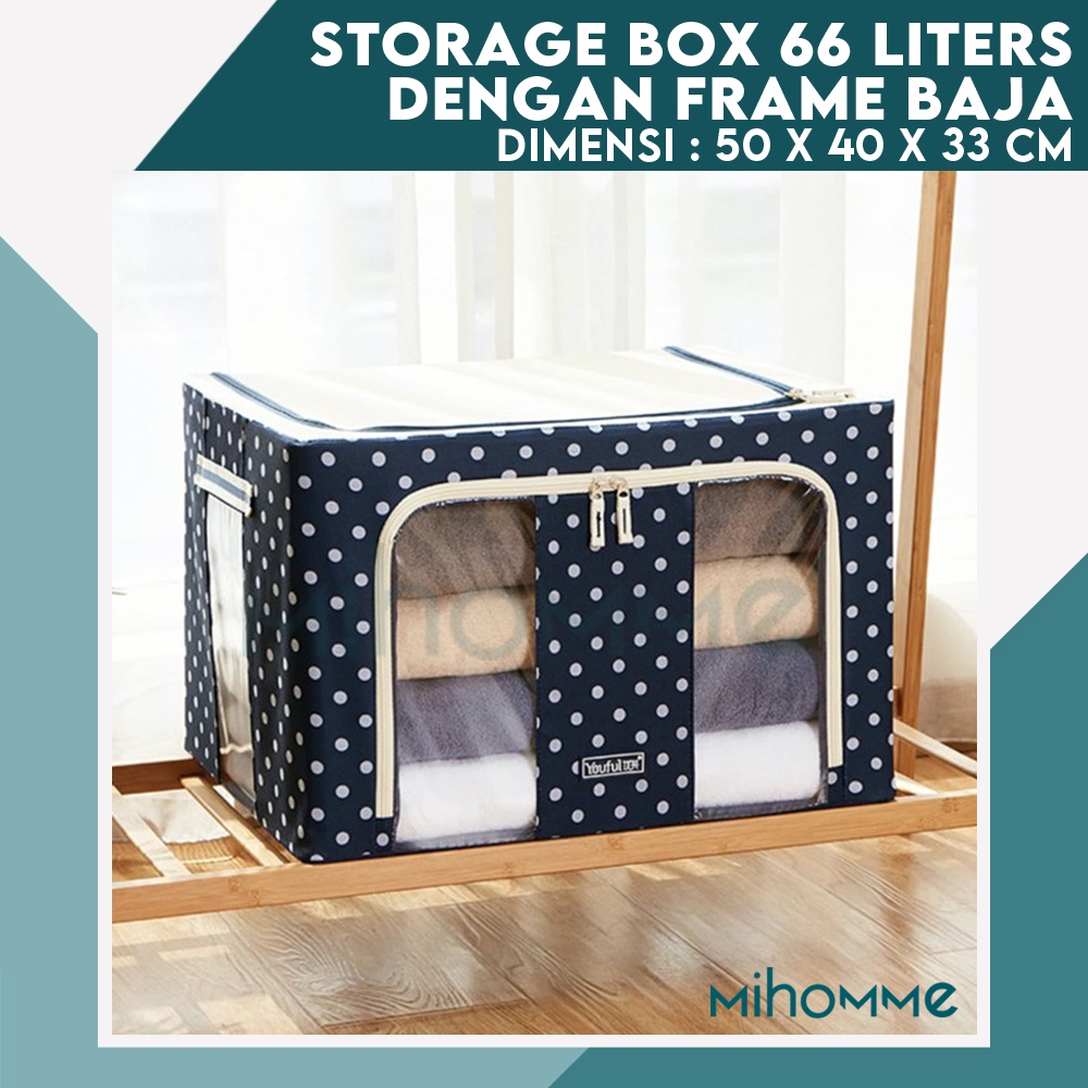 Storage Box Organizer 66 L Tempat / Kotak Penyimpanan Pakaian Mainan