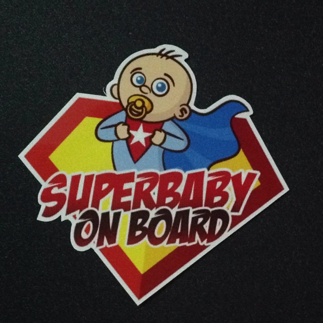 

STIKER WATERPROOF SUPERBABY ON BOARD