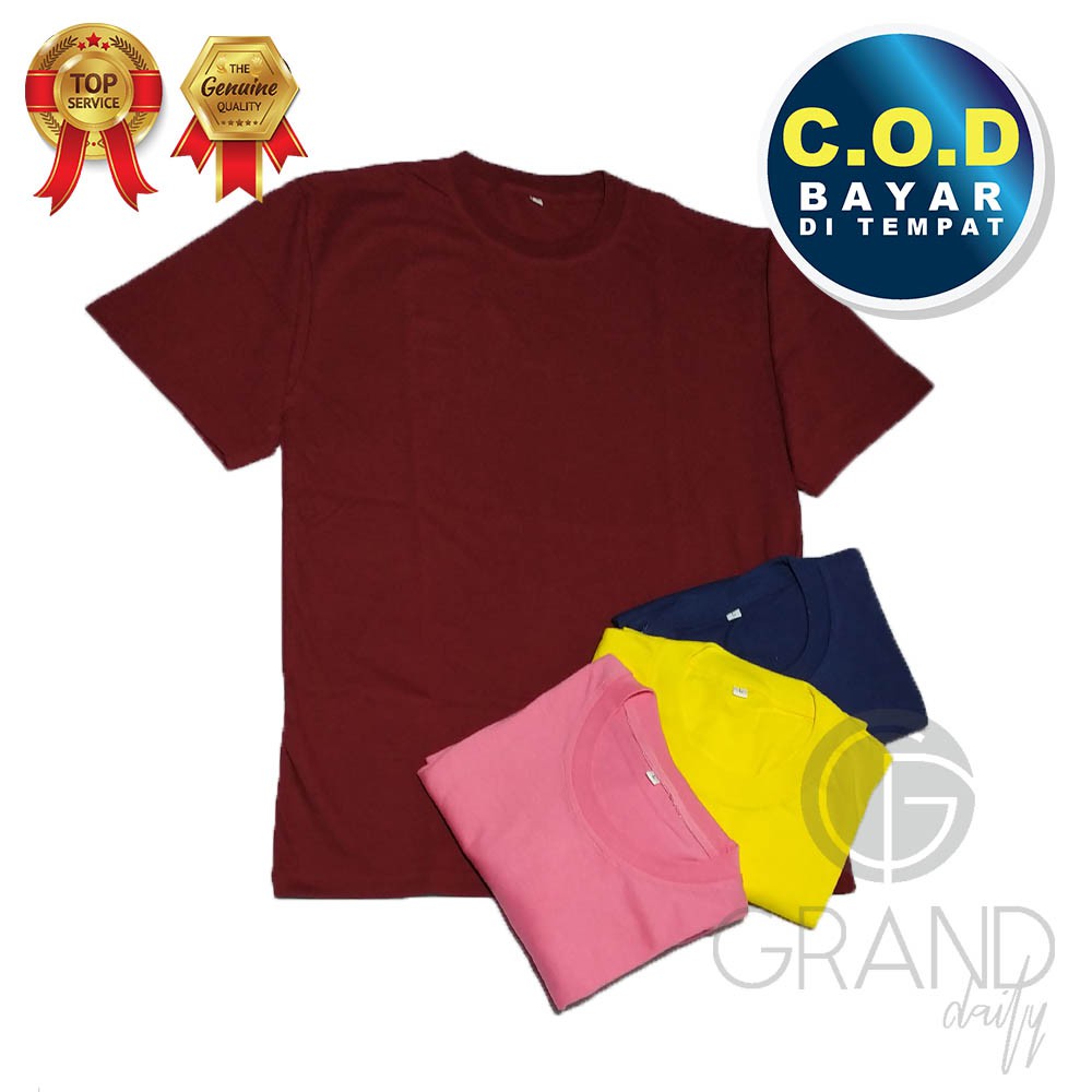  KAOS  POLOS  EXTRA TEBAL KUALITAS  NO 1 COMBED 24S REAKTIF 