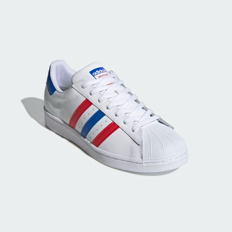 superstar white blue red