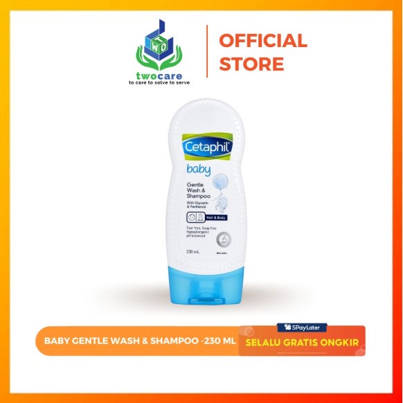 Cetaphil Baby Gentle Wash &amp; Shampoo 230ml Sabun Mandi dan Shampo untuk Perawatan Kulit Bayi