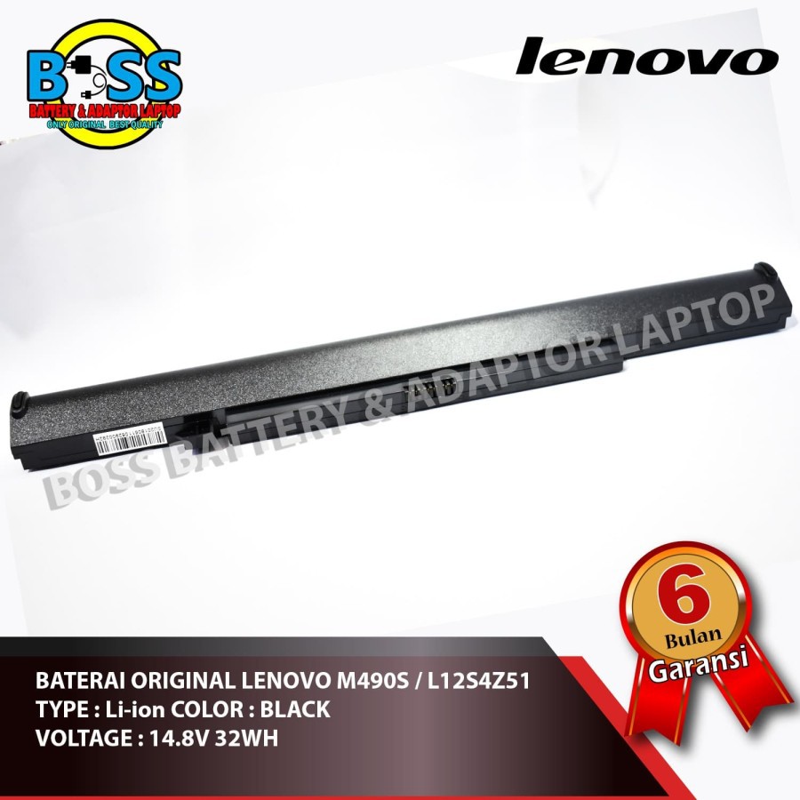 Baterai Original lenovo M490s M490SA k4250 k4450 L12S4Y51 L12S4Z51