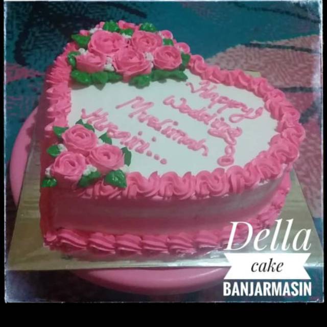 Kue Amor Motif Bunga Kue Ultah Banjarmasin Shopee Indonesia