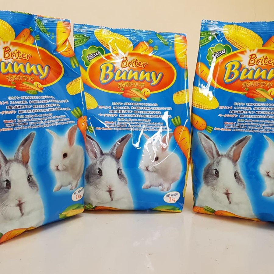 Makanan Pakan Kelinci Briter Britter Bunny Rabbit Food 1Kg