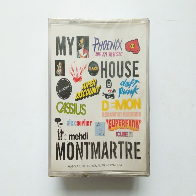 Kaset My House in Montmartre kompilasi electronic dance house music - segel