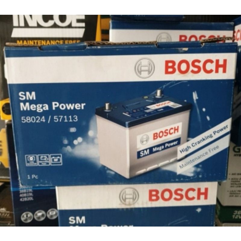 aki batere mobil innova reborn fortuner BMW Bosch Maintenance Free 58024