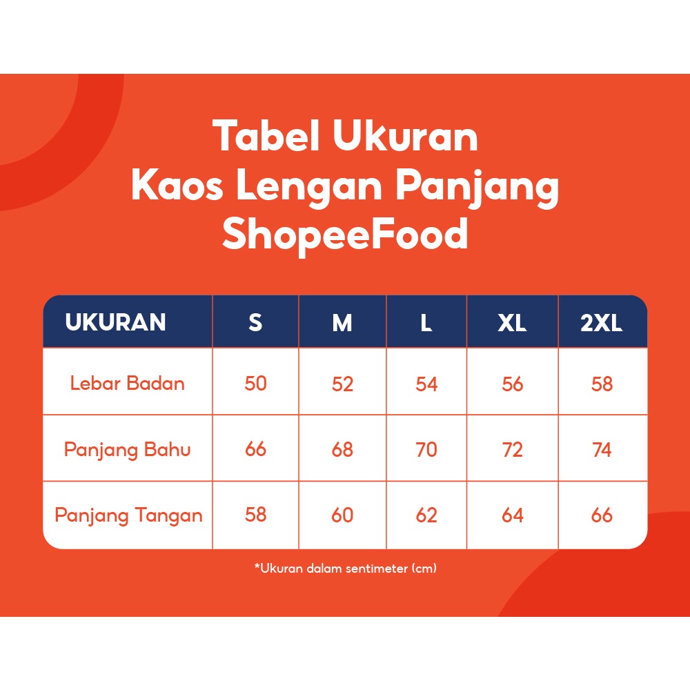 Kaos Lengan Panjang ShopeeFood