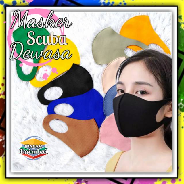 MASKER SCUBA POLOS MASKER NON MEDIS MASKER  MASKER ANTI DEBU MASKER MOTOR MASKER BANJARMASIN