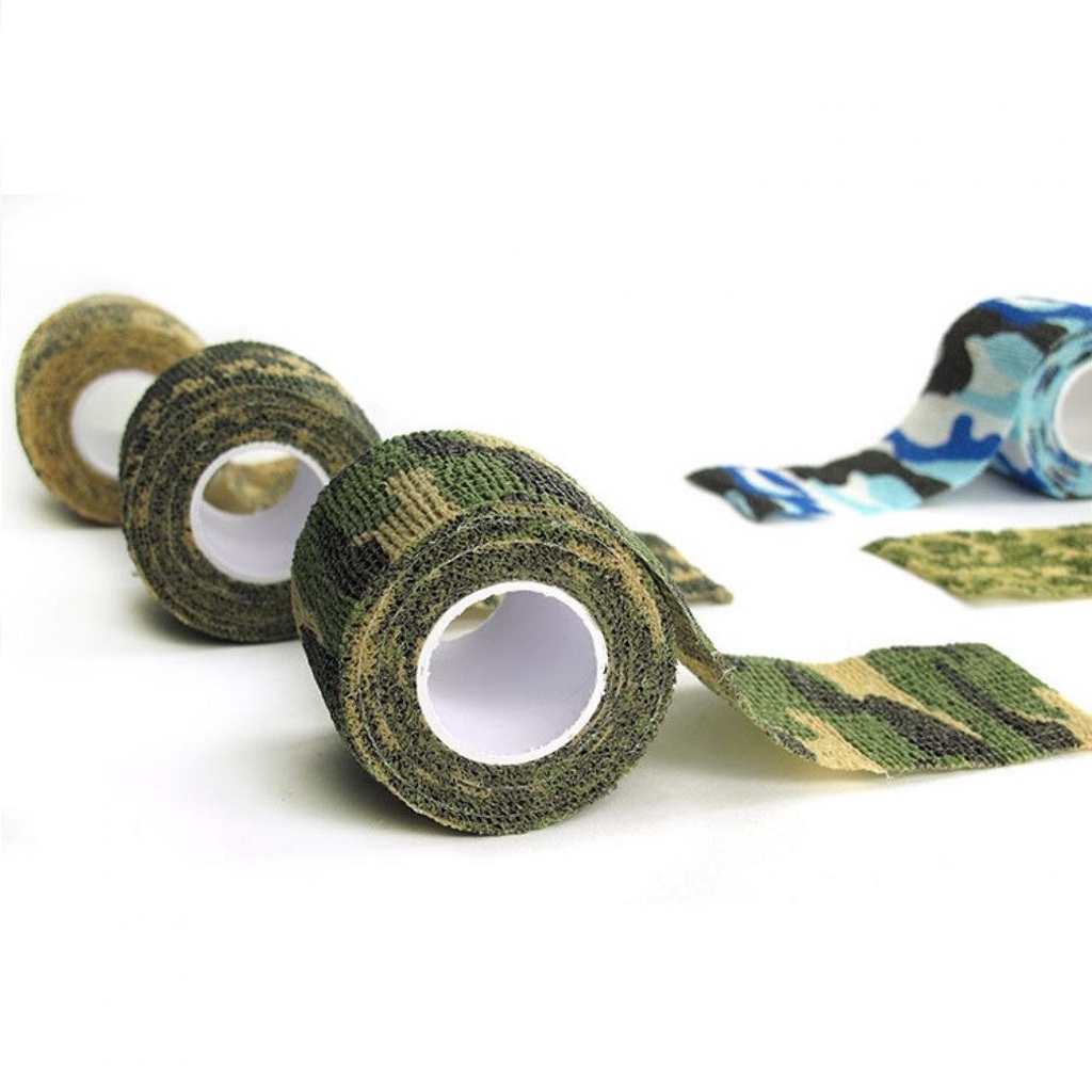 FORAUTO Camouflage Retractable Tape Hunting Survival Kit Lakban - H10