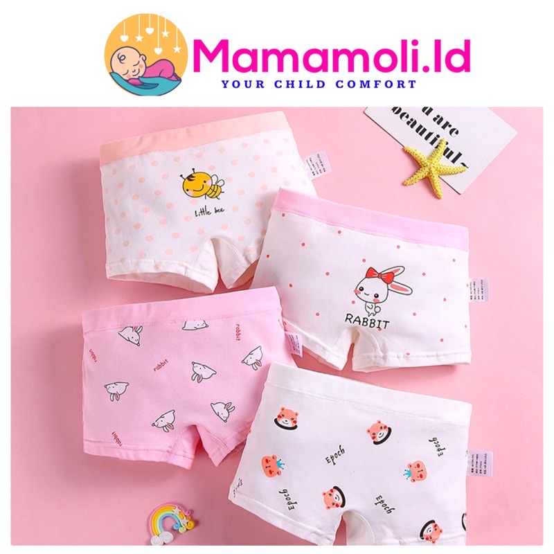 CD / Celana Dalam Anak Perempuan / Celana Dalam Boxer Anak Perempuan/ Celana Dalam Segi Empat/ Kancut Anak Perempuan/ Kolor Anak Perempuan Cewek/ Kids Underwear / Girl Underwear/ Pakaian Dalam Anak Perempuan