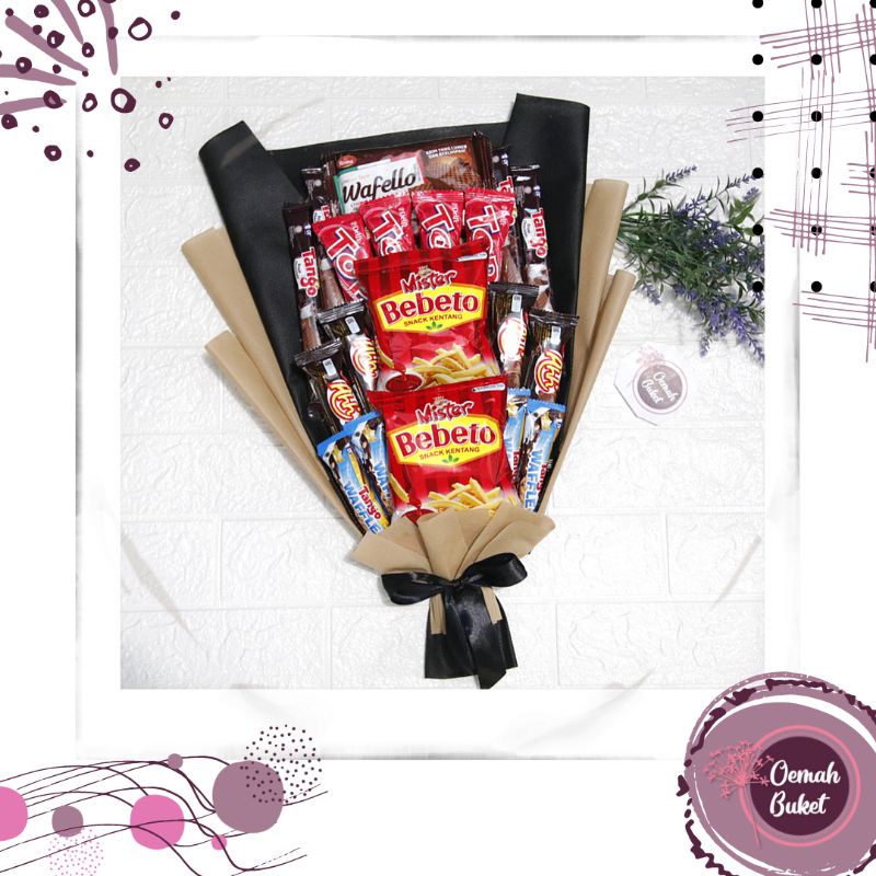 

Buket Snack | Buket Snack Wisuda | Hadiah Ulang Tahun | Hadiah Wisuda | Buket Wisuda | Oemah Buket Official