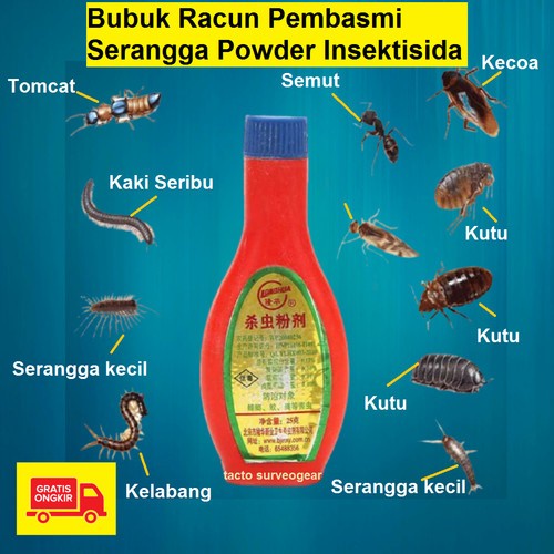 Obat Pembasmi Serangga Bubuk Ampuh Anti Kecoa Racun Nyamuk Lipan Lalat