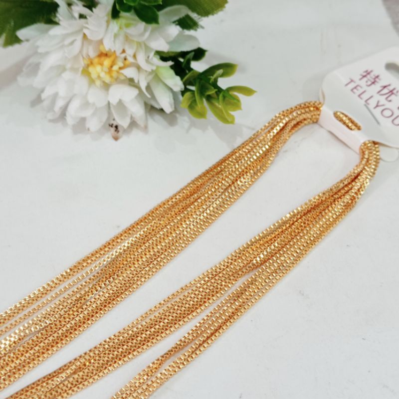 kalung itali dewasa panjang 45 cm gold