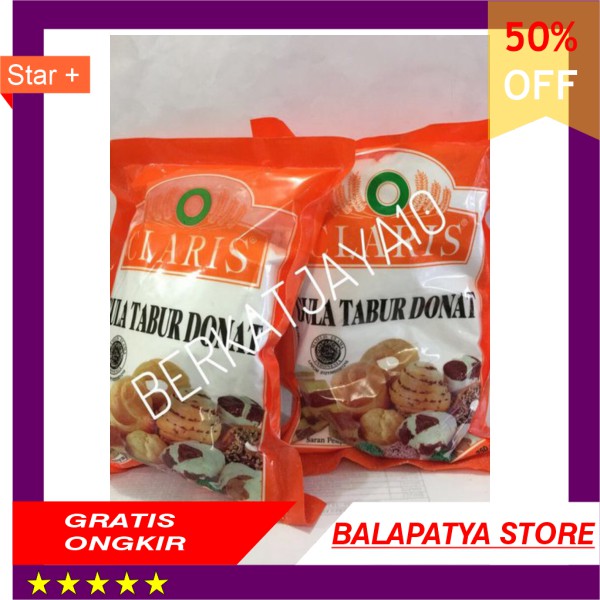 

PROMO !!! Gula Tabur Donat Tepung gula dingin donut Claris orange 250 gram HALAL