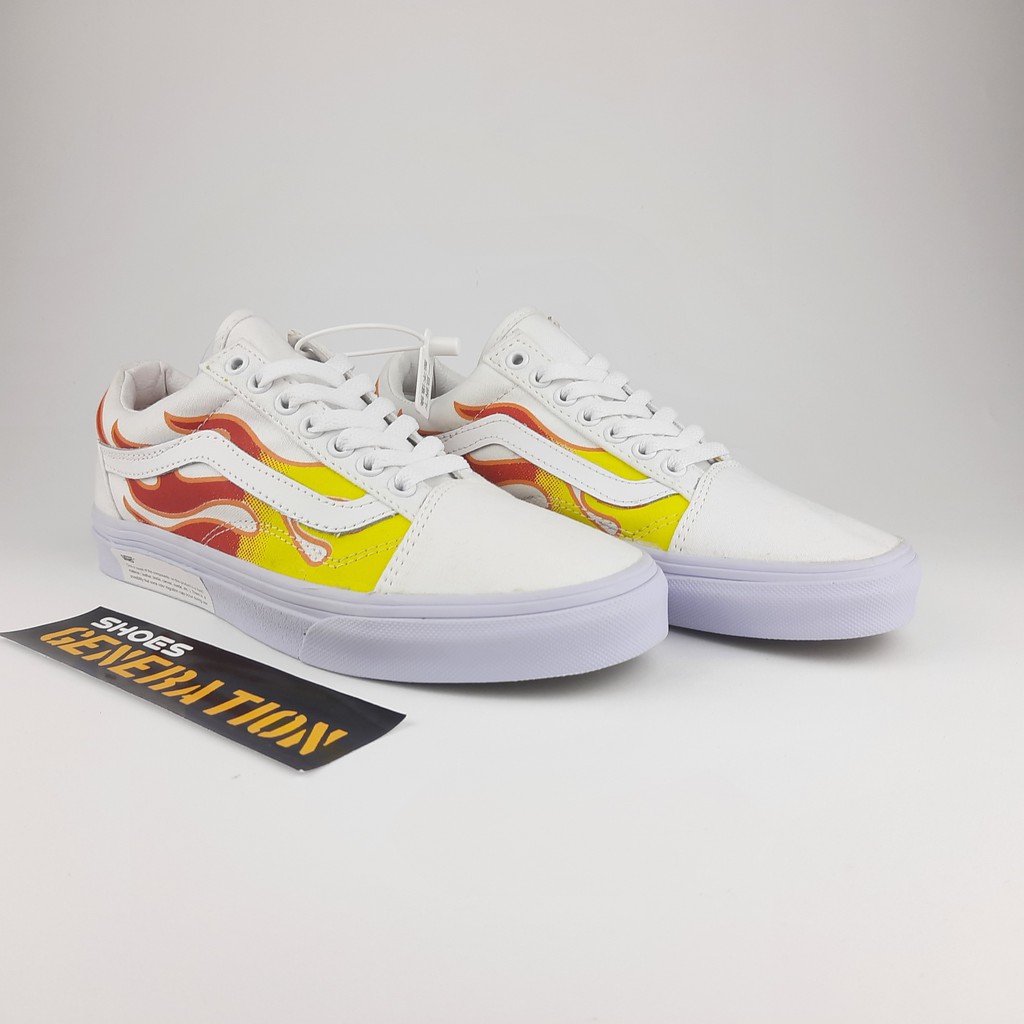 vans logo flame old skool