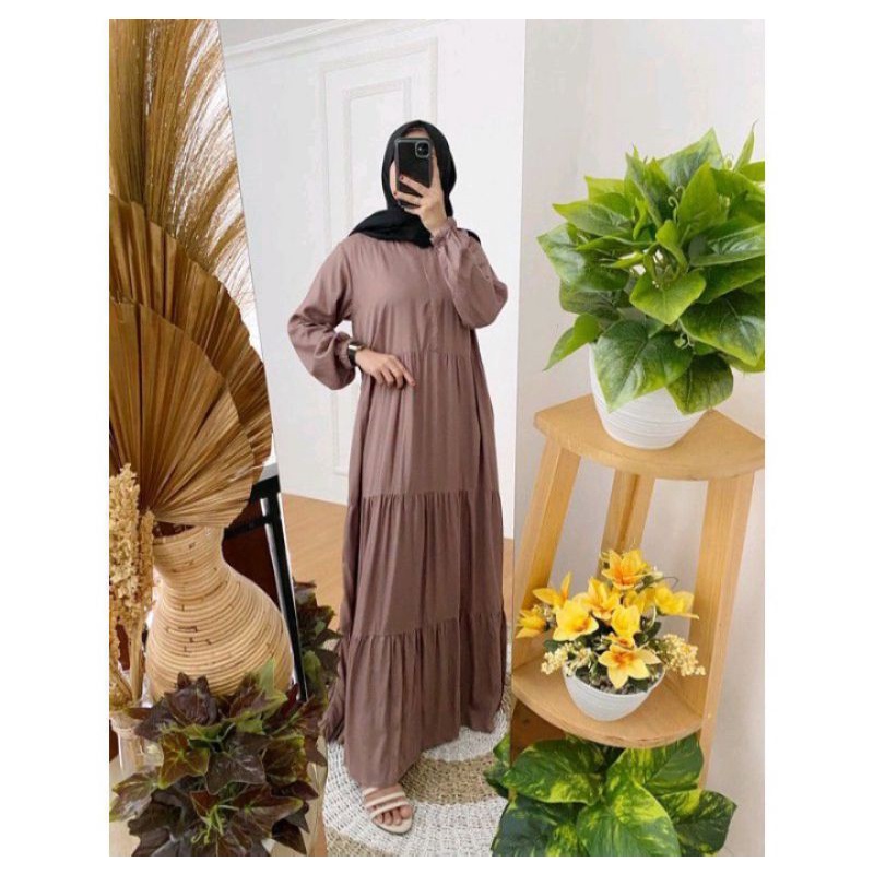 GAMIS KATUN RAYON TWILL PREMIUM BY IFA's | HOME DRESS | DRESS REMPEL