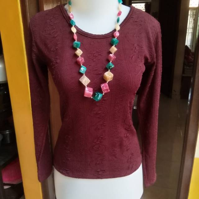 blouse Preloved coklat