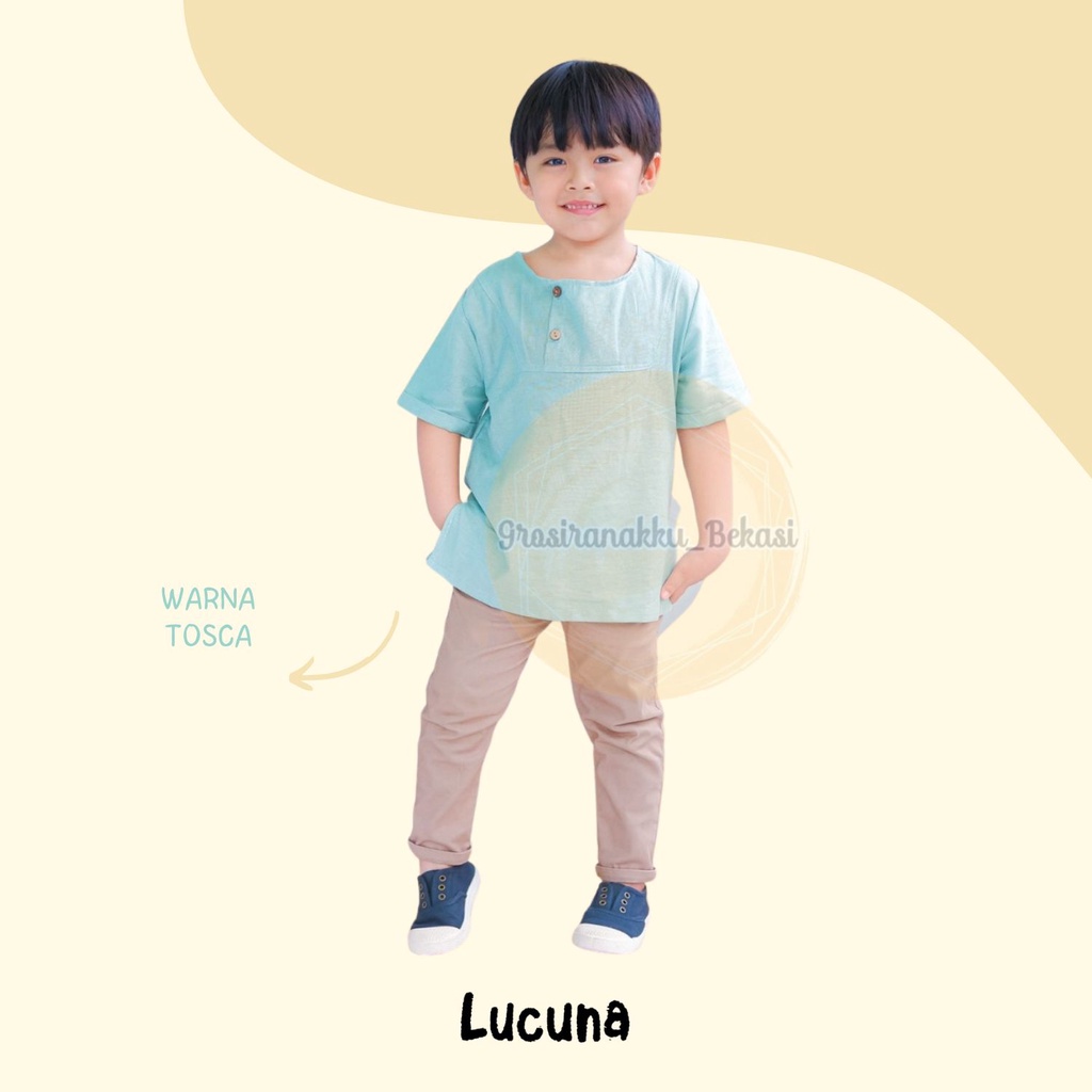 Koko Anak Noah Lucuna Linen Size 1-5Tahun