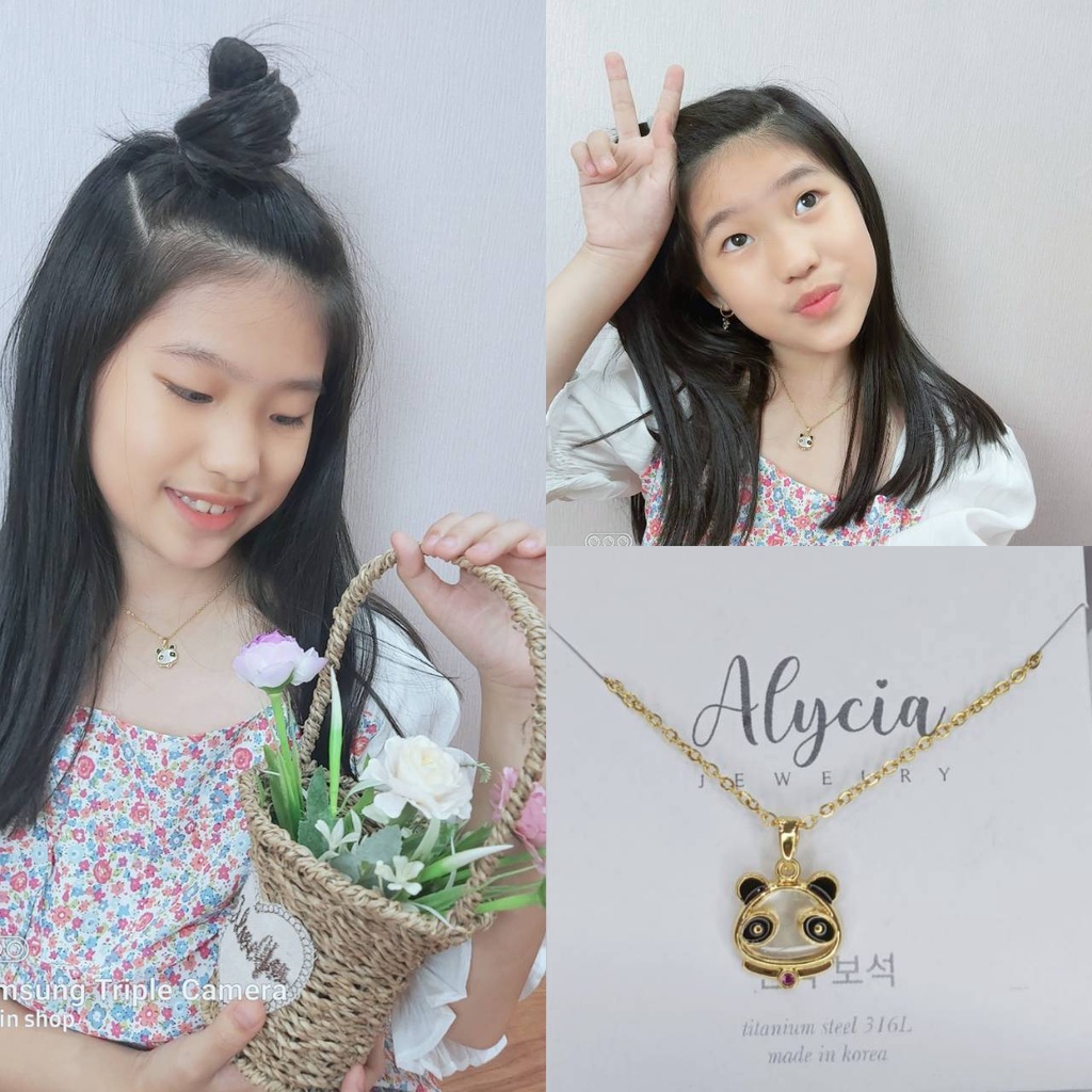 kalung anak original asli titanium