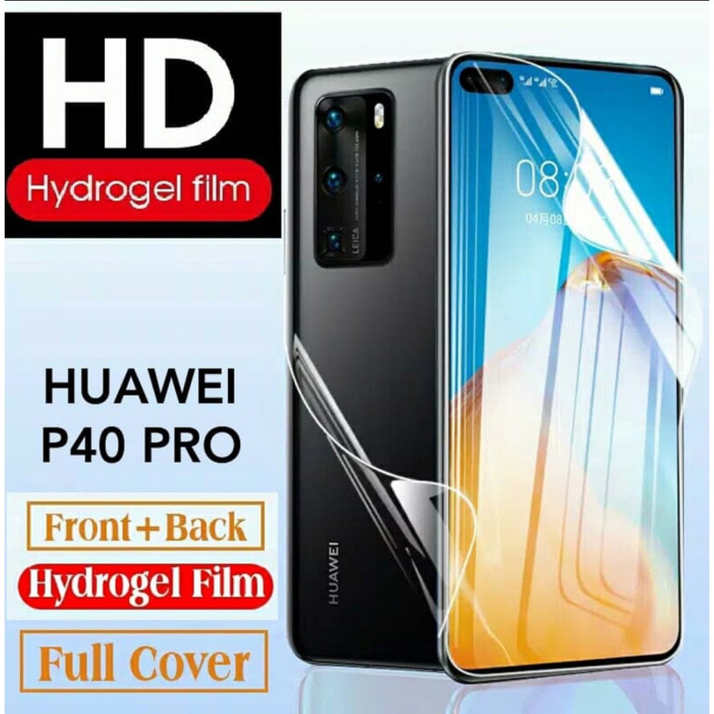 Hydrogel anti gores HUAWEI P30 P40 P50 PRO screen guard protector Depan Belakang Back