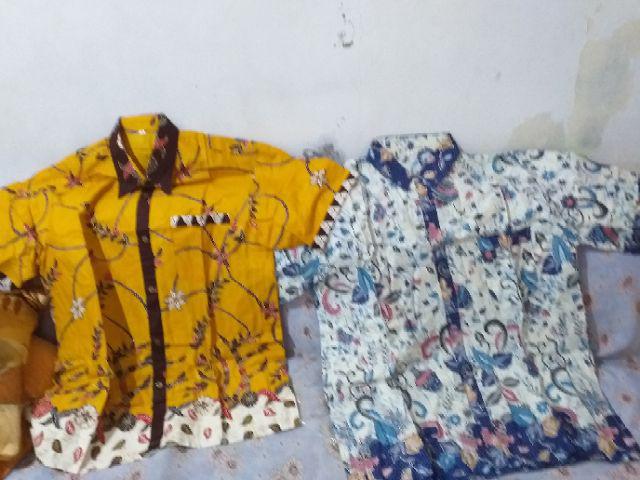 Qnunbatik Kemeja Batik Lengan Pendek Standard - Jumbo 5l Naura Madura